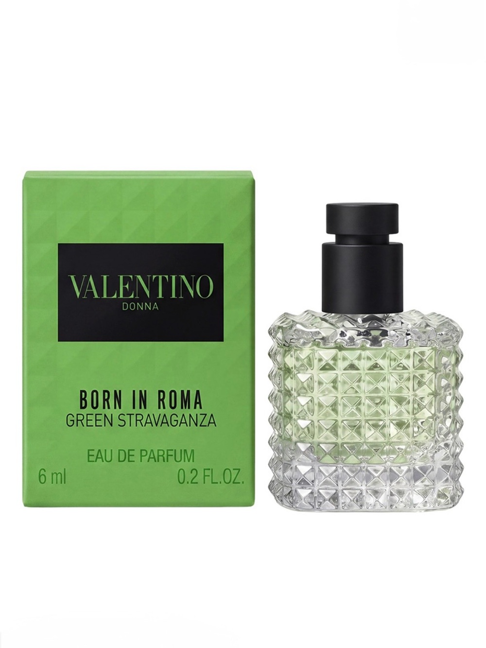 NEW Valentino Donna Born in Roma Green Stravaganza E P Collectible Mini Travel